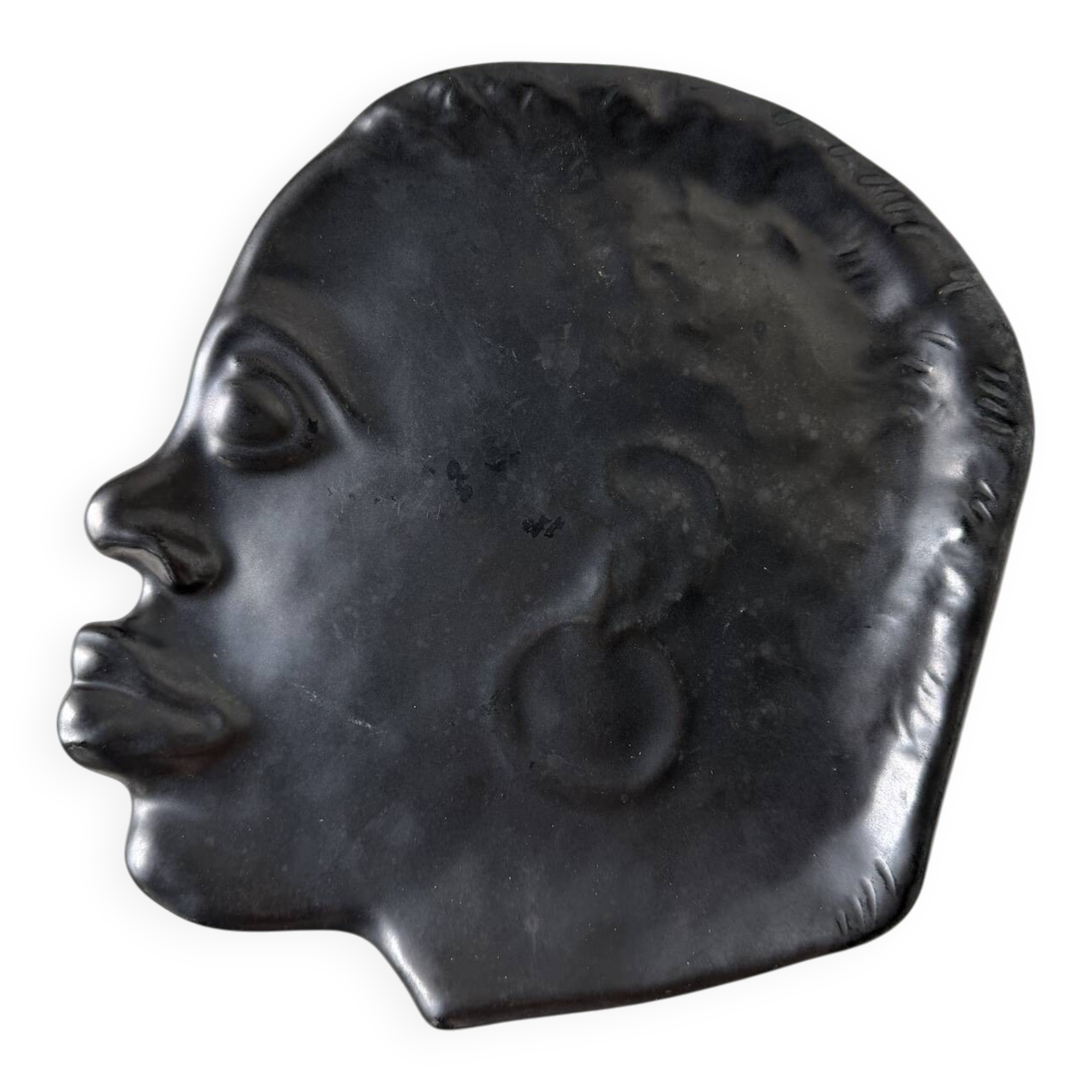 Assiette céramique visage 1950 GAM