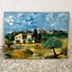 Provencal and pink landscape painting