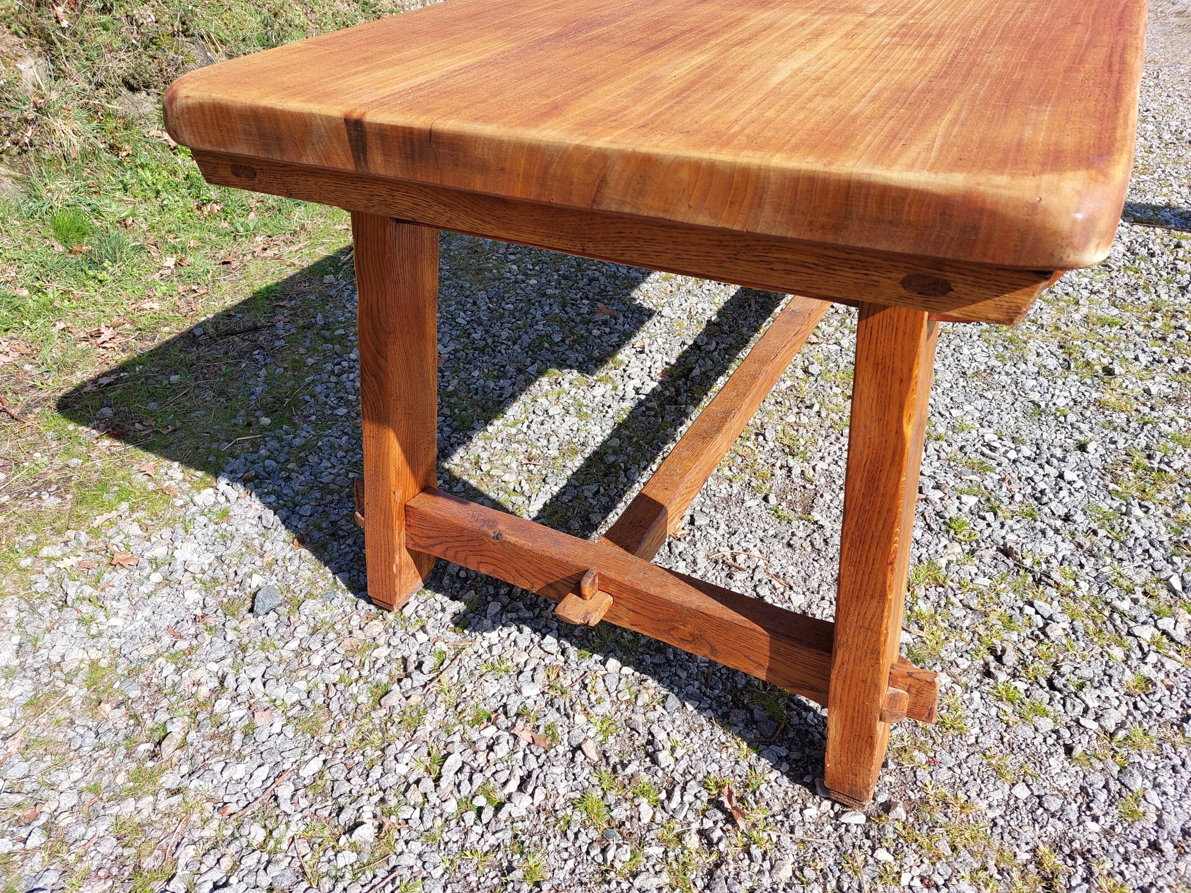 farm table with extensions, solid wood