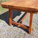 farm table with extensions, solid wood