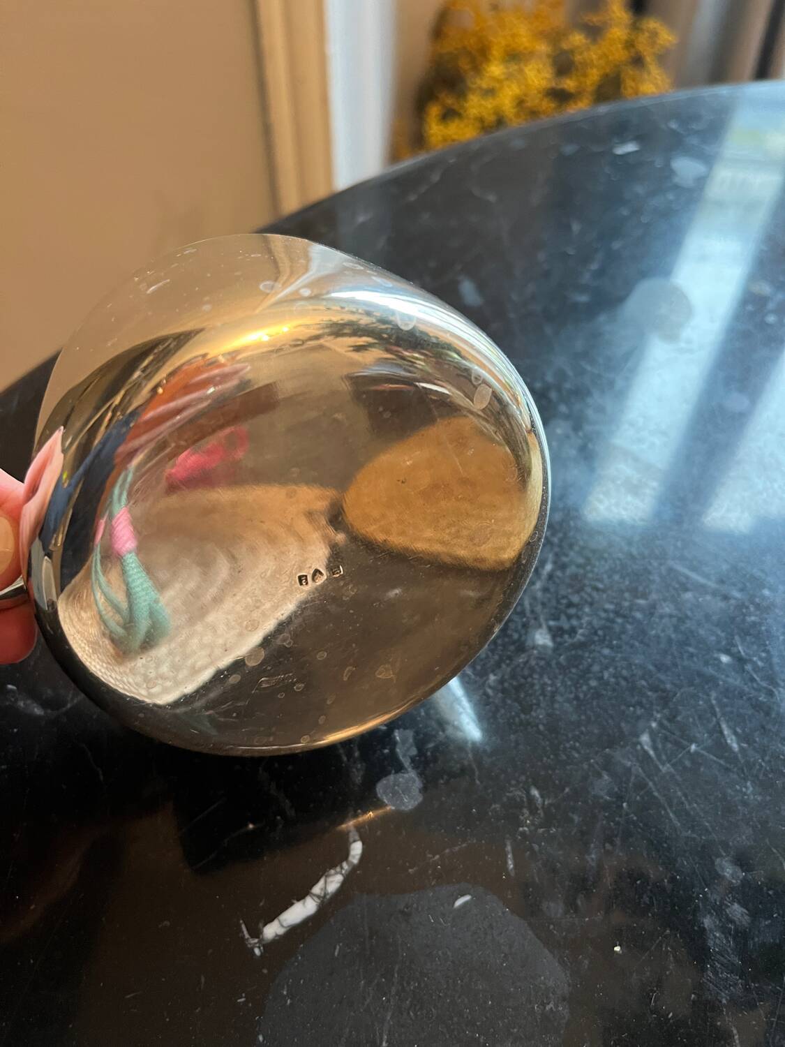 Magnificent silver sauceboat.