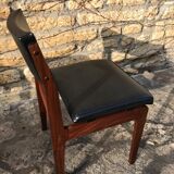 Wooden chair and skai