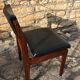 Wooden chair and skai