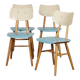 Set of 4 vintage chairs edited by Ton, 1960