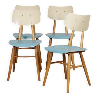 Set of 4 vintage chairs edited by Ton, 1960