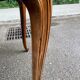 Round extendable dining table Louis XV in solid wood from the 1960s.