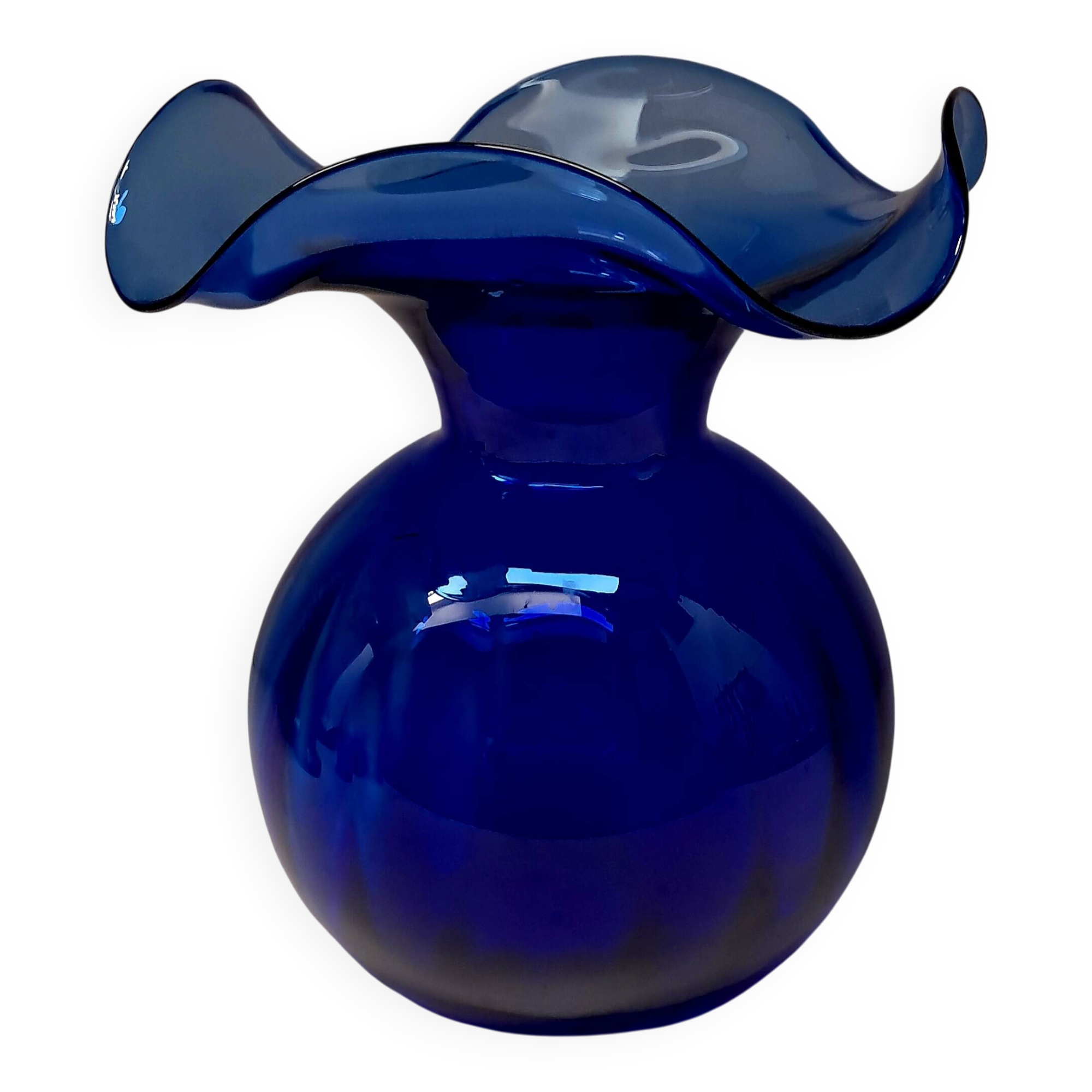 Blue Crystal Vase Lancel