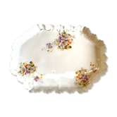 Old tray in floral pattern biscuit