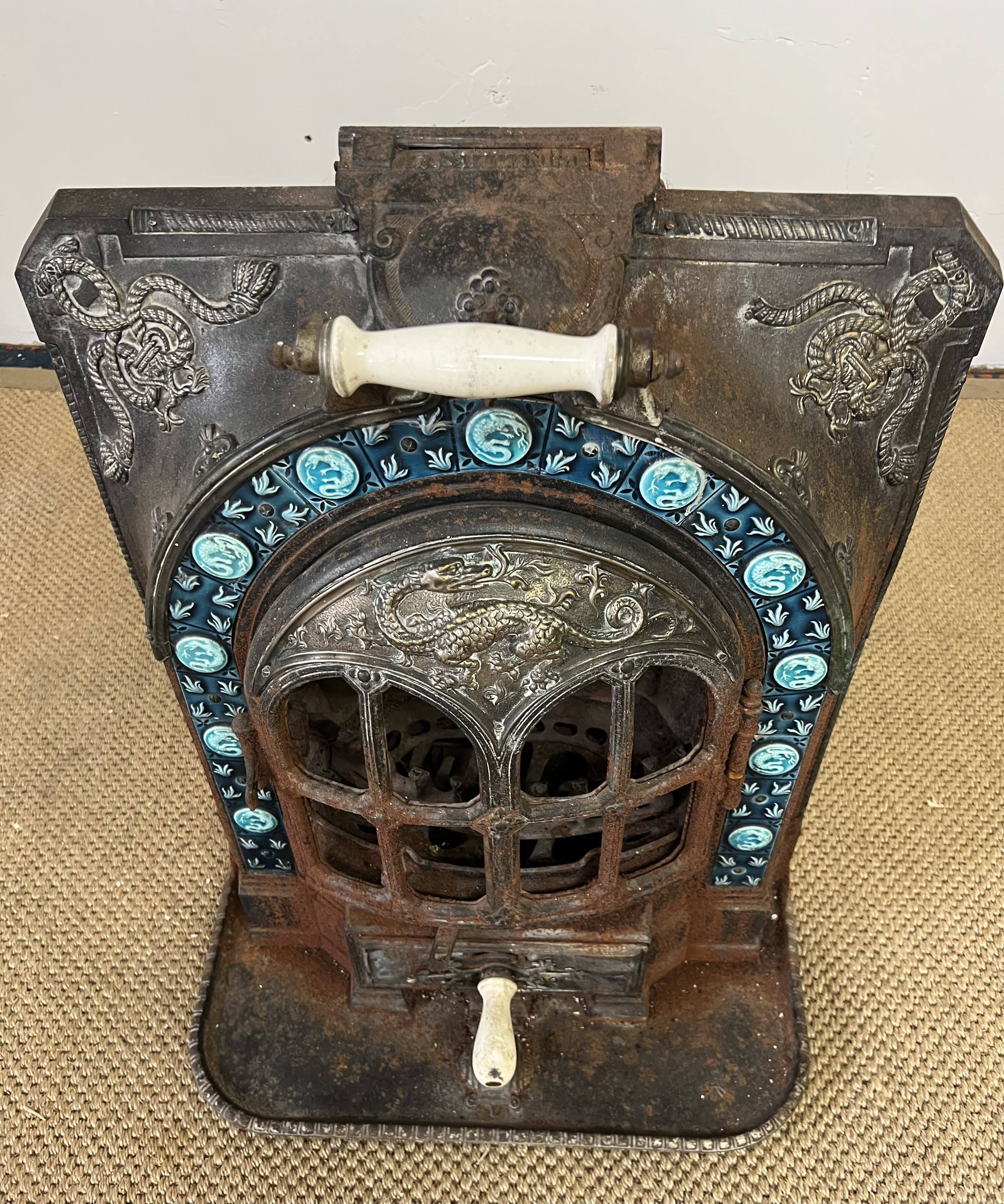 Cast iron stove E. Chaboche La Salamandre
