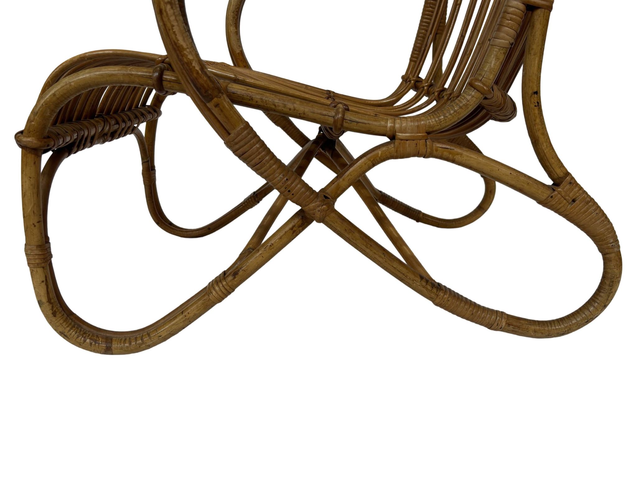 Set of two Belse 8 model Rattan chairs by Dirk van Sliedregt Rohe Noordwolde 1960