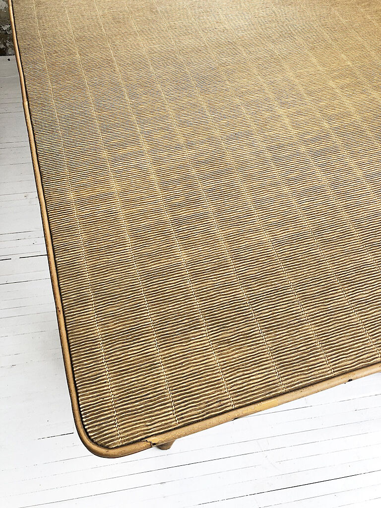 Vintage rattan meal table