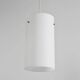 Opaline glass cylindrical pendant, 1970s