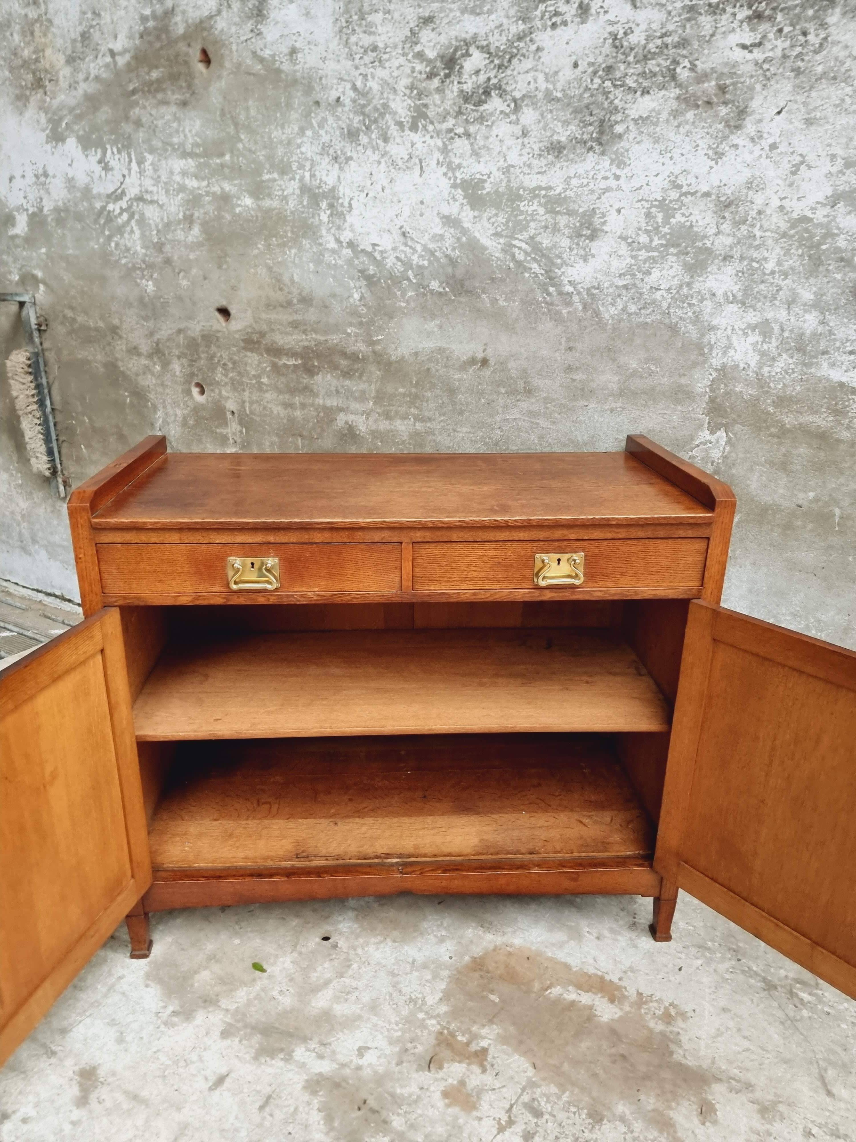 Antique sideboard chest of drawers Art Deco oak