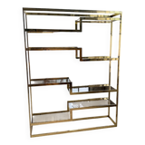 Brass shelf 1970 Belgo Chrom regency