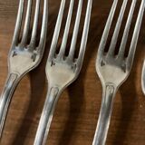 Ensemble de 6 fourchettes en métal argenté