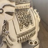 Ceramic elephant stool/stand Hollywood Regency style 1960s