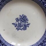 2 semi-deep octagonal plates English ironstone "Chrysanthemum" Minton