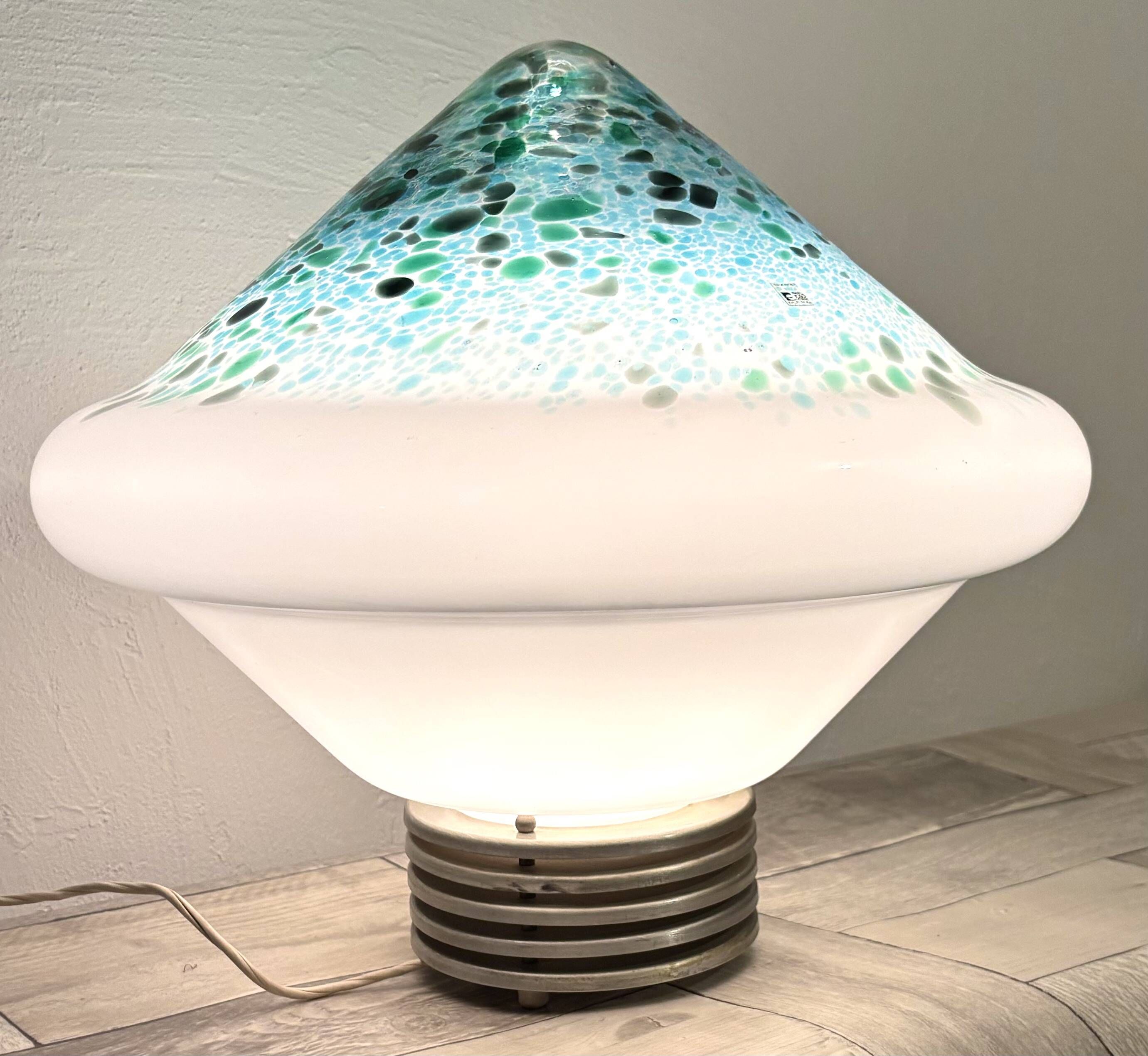Large Murano lamp Fratelli Toso - Original label - Space Age
