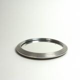 Round mirror to ask grooved stainless on board made in france 50 years