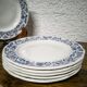 6 Pyroblan porcelain plates