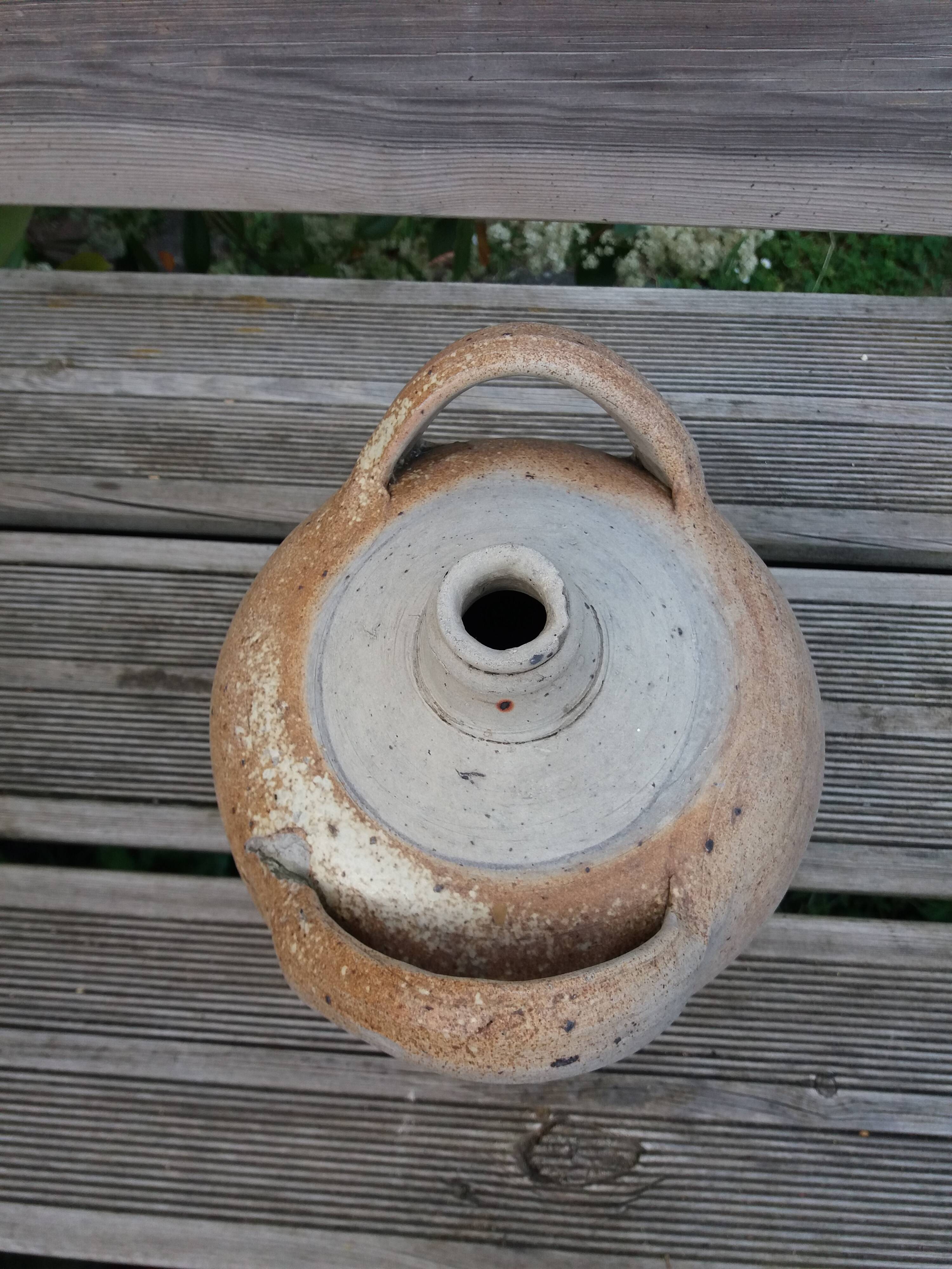 Jarre pot vinaigrier en terre cuite