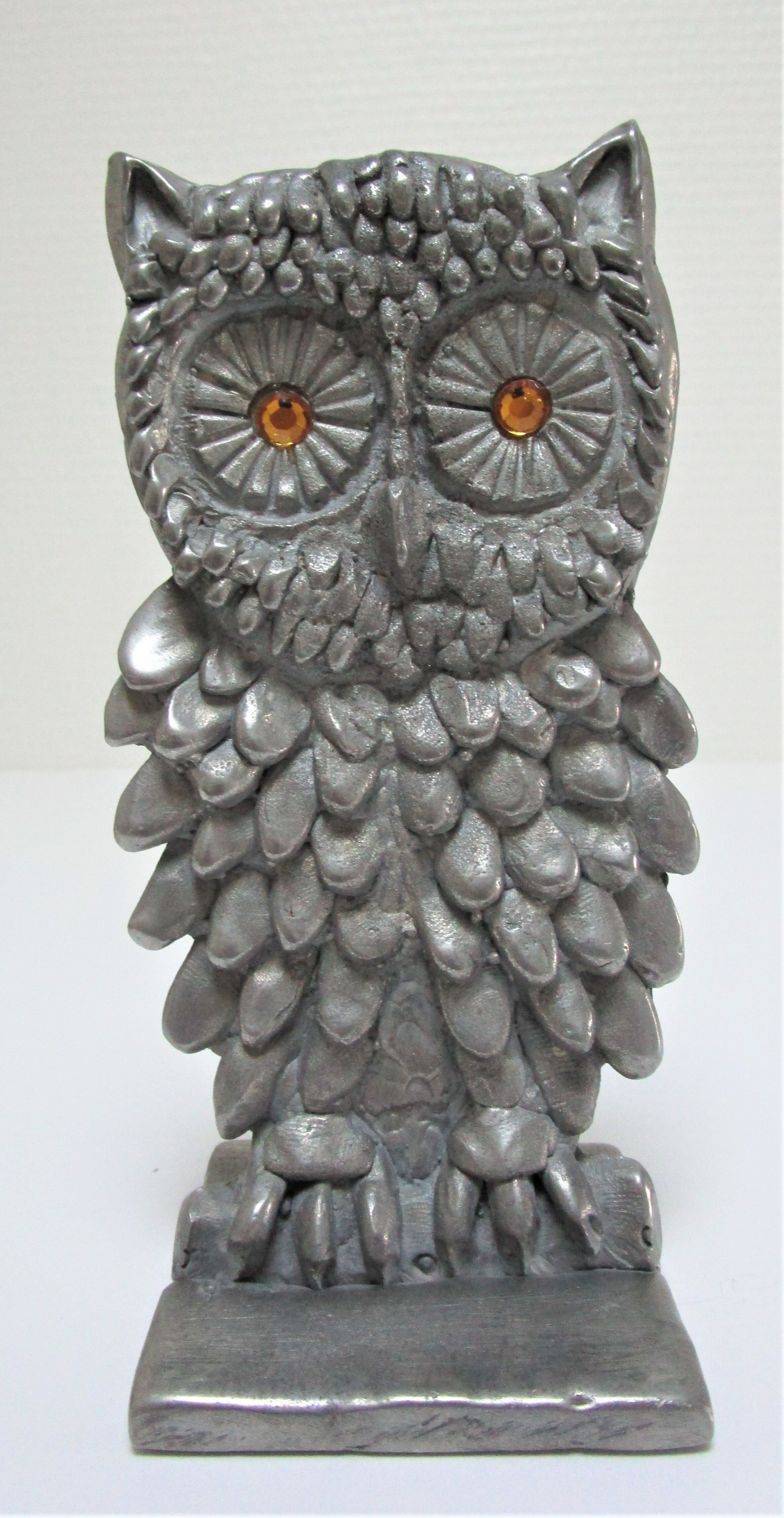 Sculptural paper press nice cast aluminum design 70s