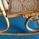 Rocking chair child rattan wicker nsac retro old vintage