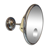Vintage adjustable chrome mirror, magnifying and illuminating, France 1970