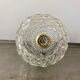 Pair of vintage molded glass pendant lamps