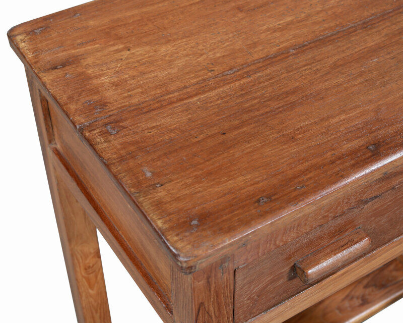 Console Bureau Table High Brown 1 Old Teck India Drawer