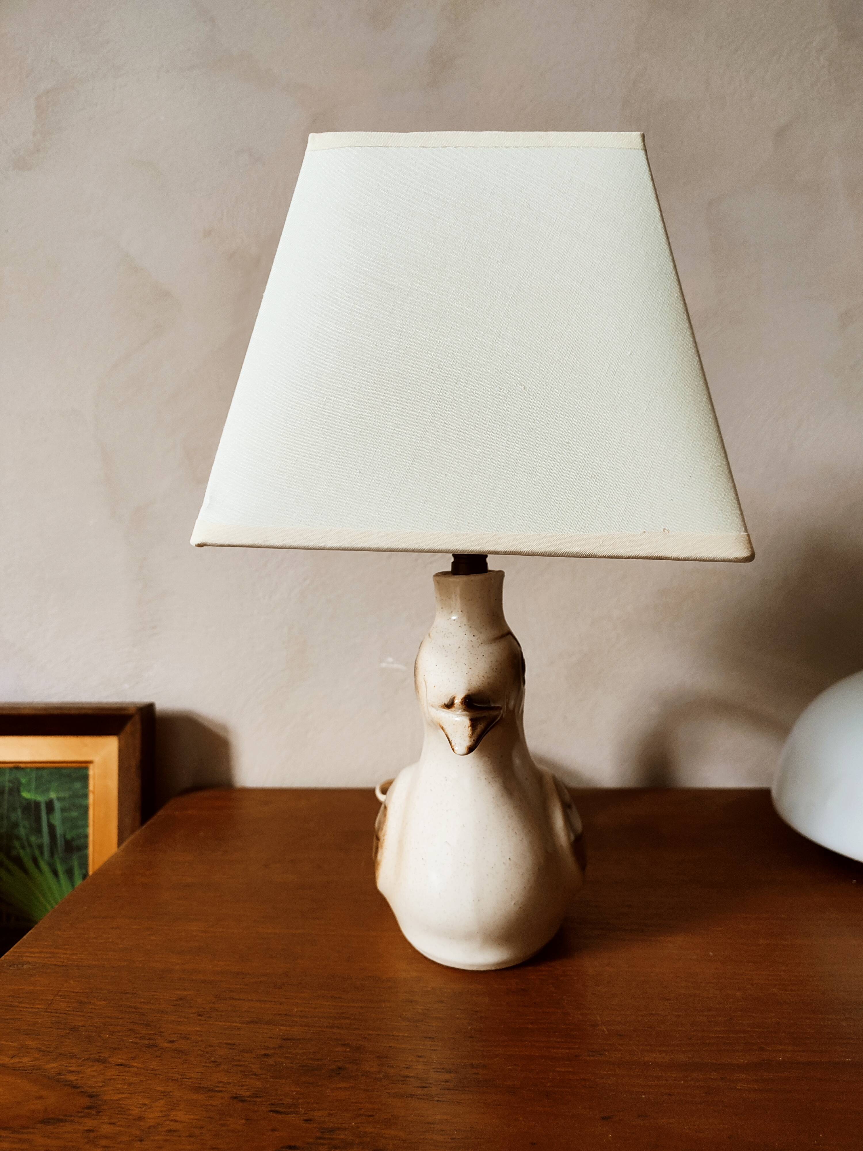 Ceramic bird lamp W-Germany