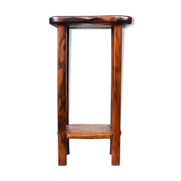 Tabouret de bar forme libre brutalisme en olivier — Beyit