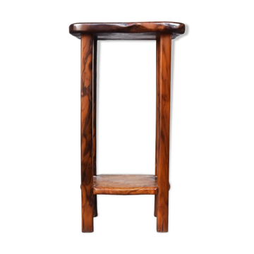 Bar stool free form Brutalism in olive tree