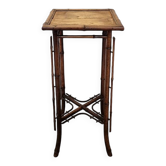 Table en bambou français Art Nouveau, fin des années 1800