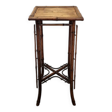 French Bamboo Art Nouveau Plant Table, late 1800s