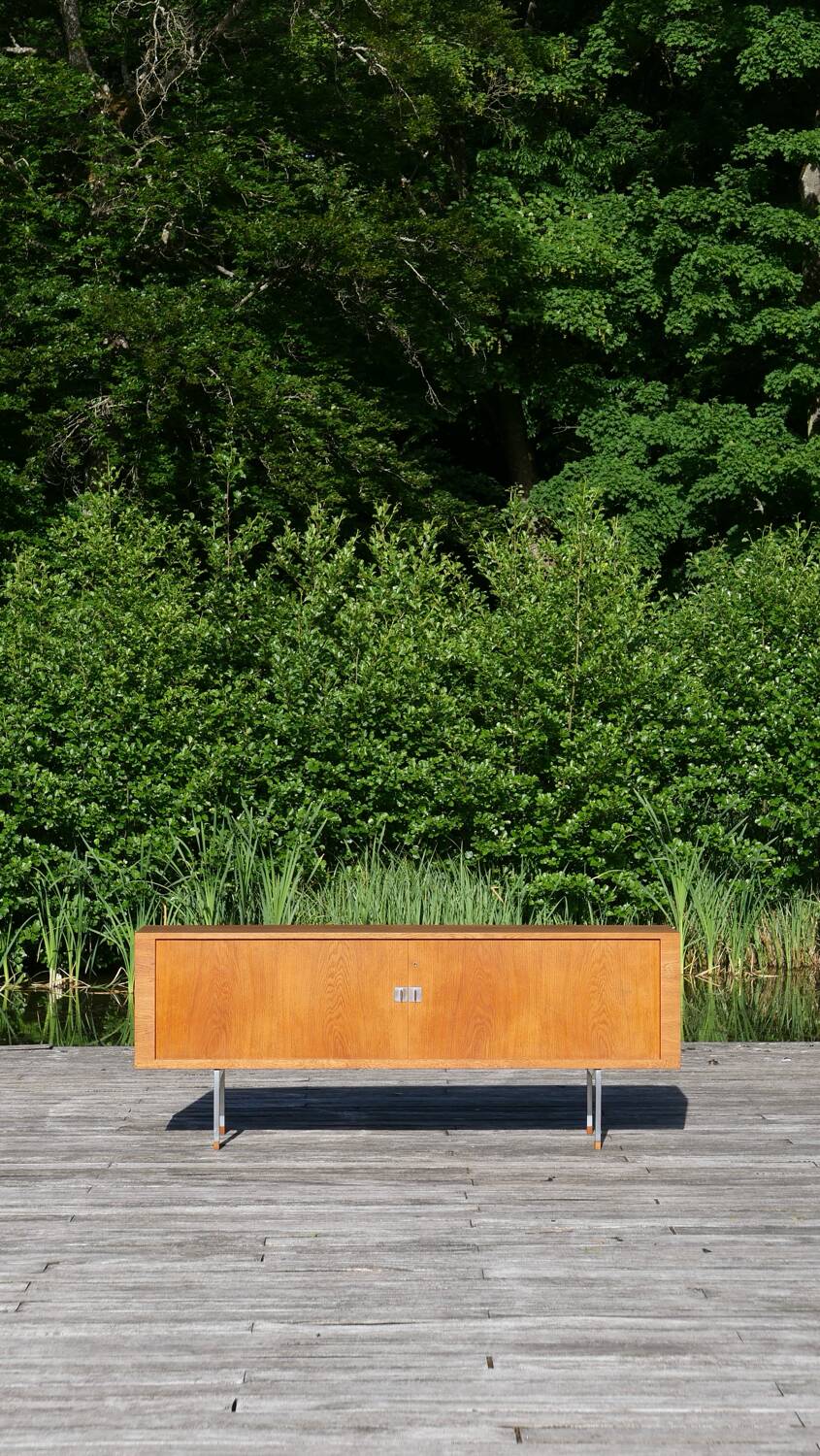 RY25 oak sideboard by Hans J. Wegner, produced by RY Mobler, 1960