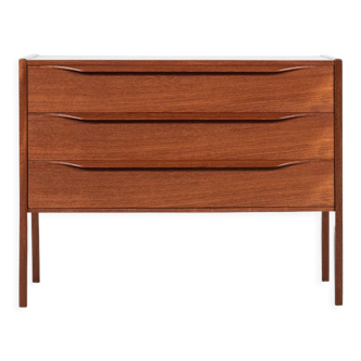 Midcentury Danish chest of 3 drawers in teak by Kai Kristiansen for Aksel Kjersgaard 1960s