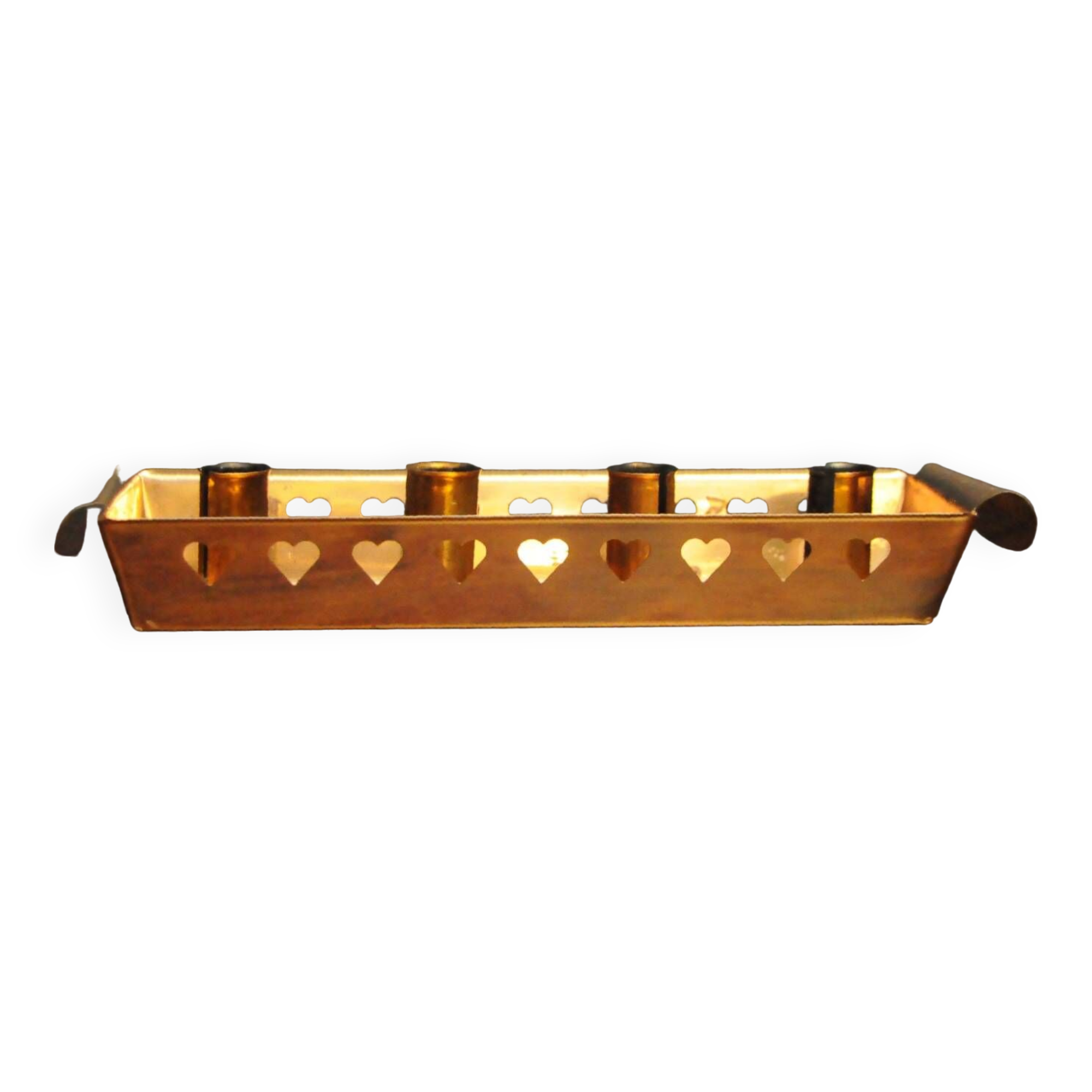 Bougeoir en cuivre pour 4 bougies