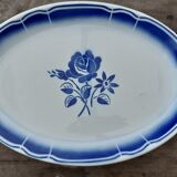 Flat oval faience of Badonviller