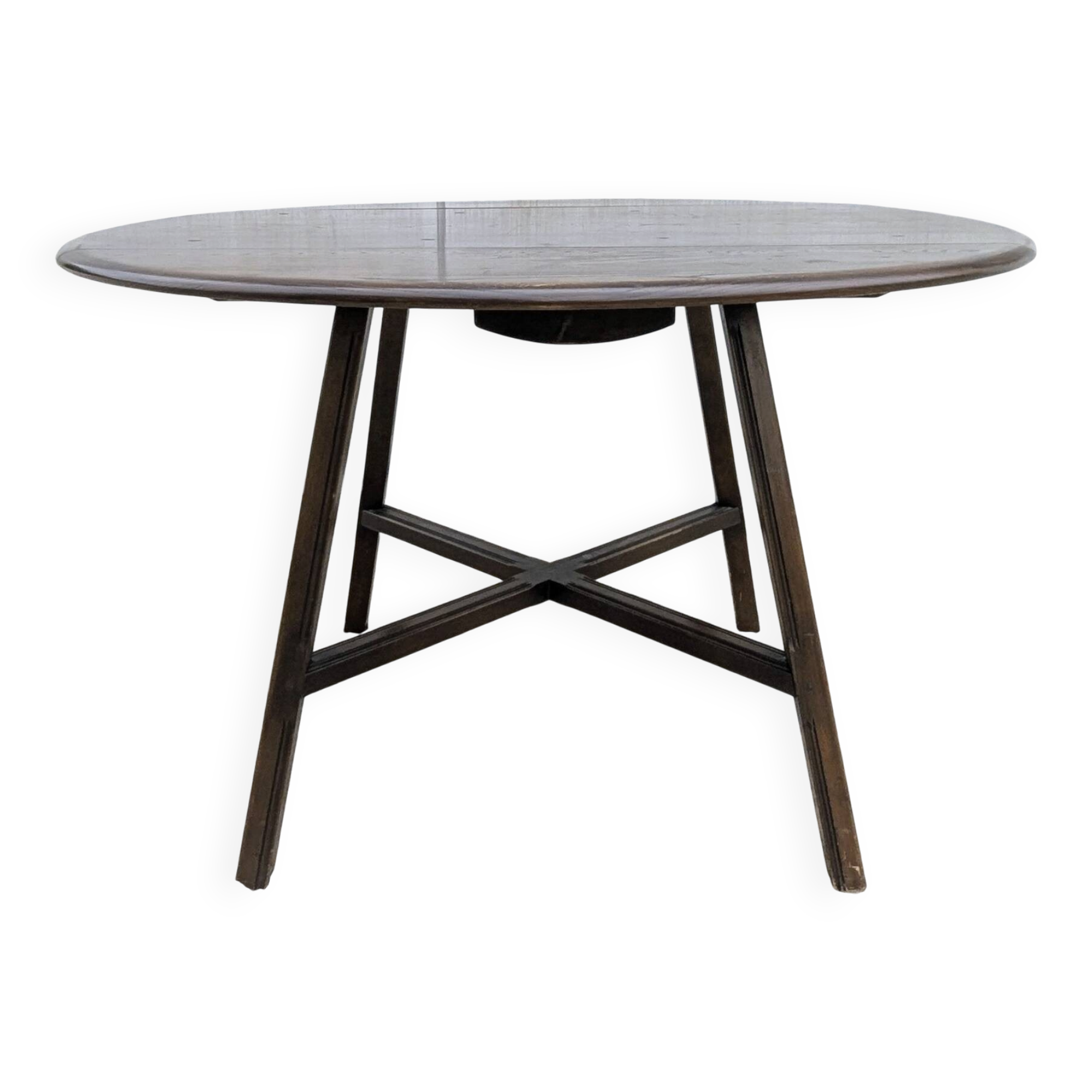 Table À Abattants Ercol 377 Orme Massif Vintage 1960 Design Ercolani