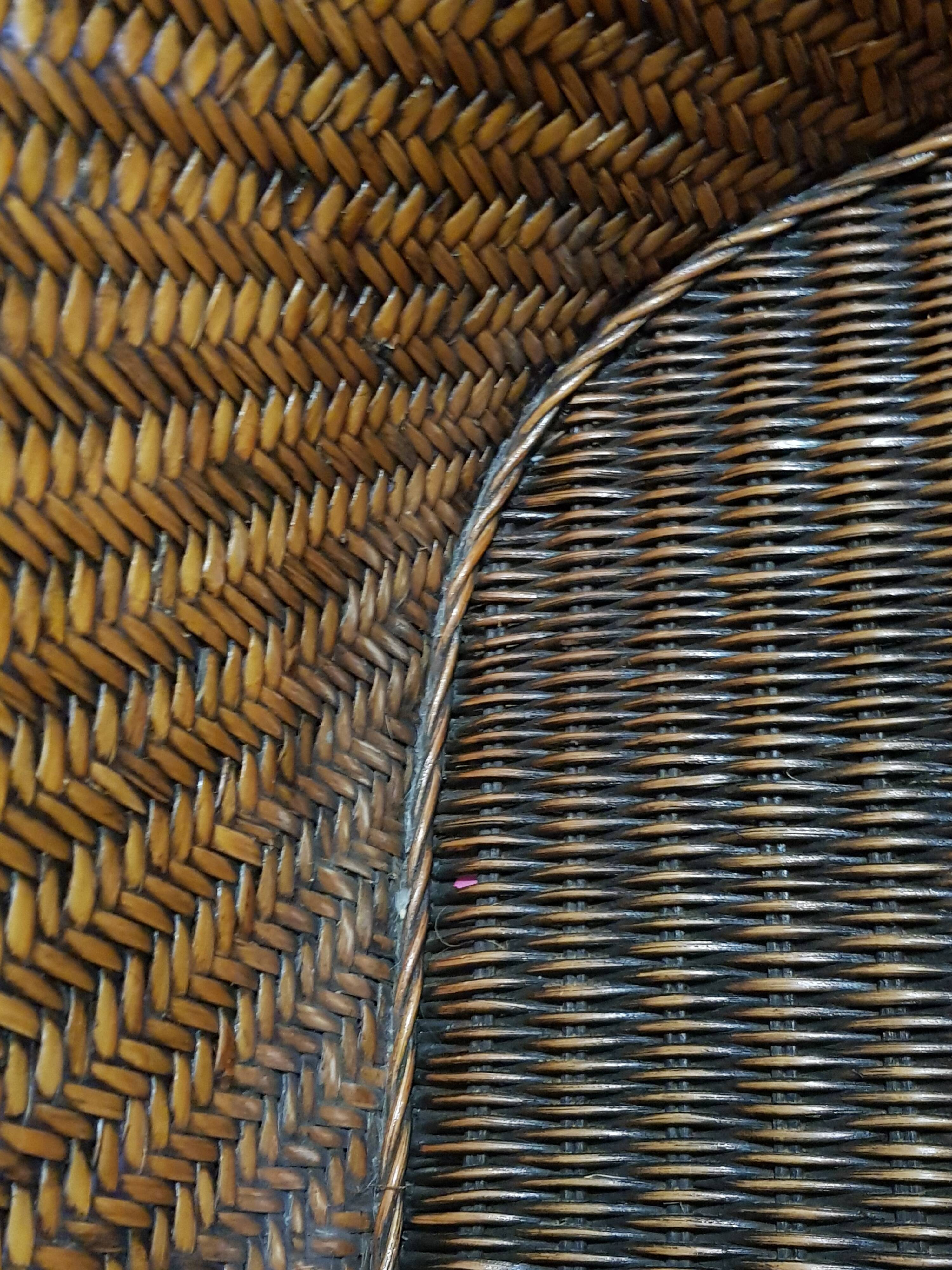 Braids colonial type armchairs