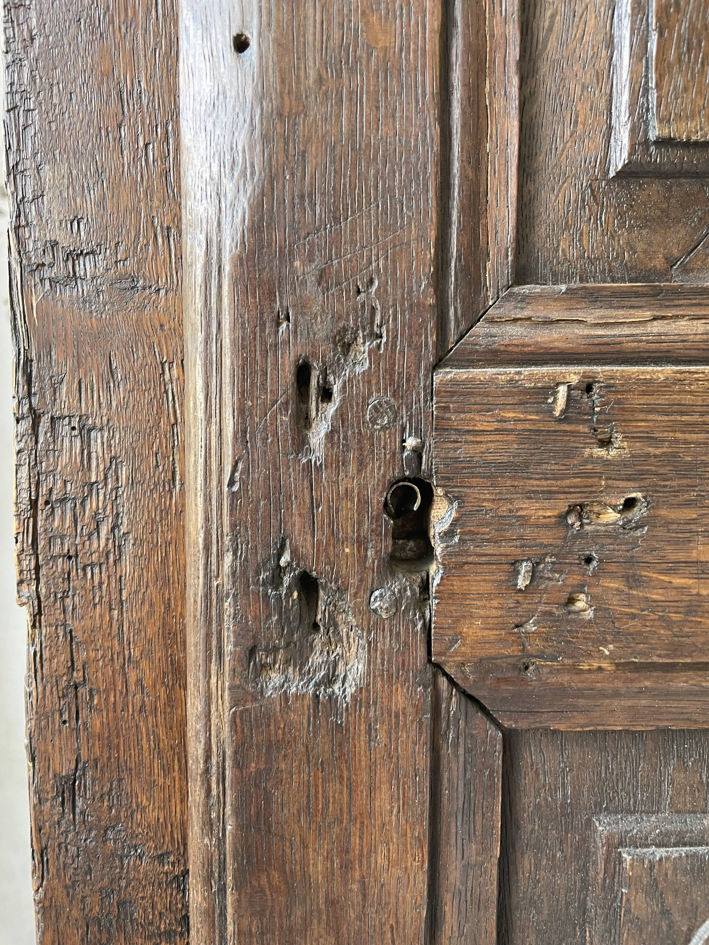 Savoyard solid oak cabinet XVIIIth