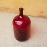 Red vintage demijohn