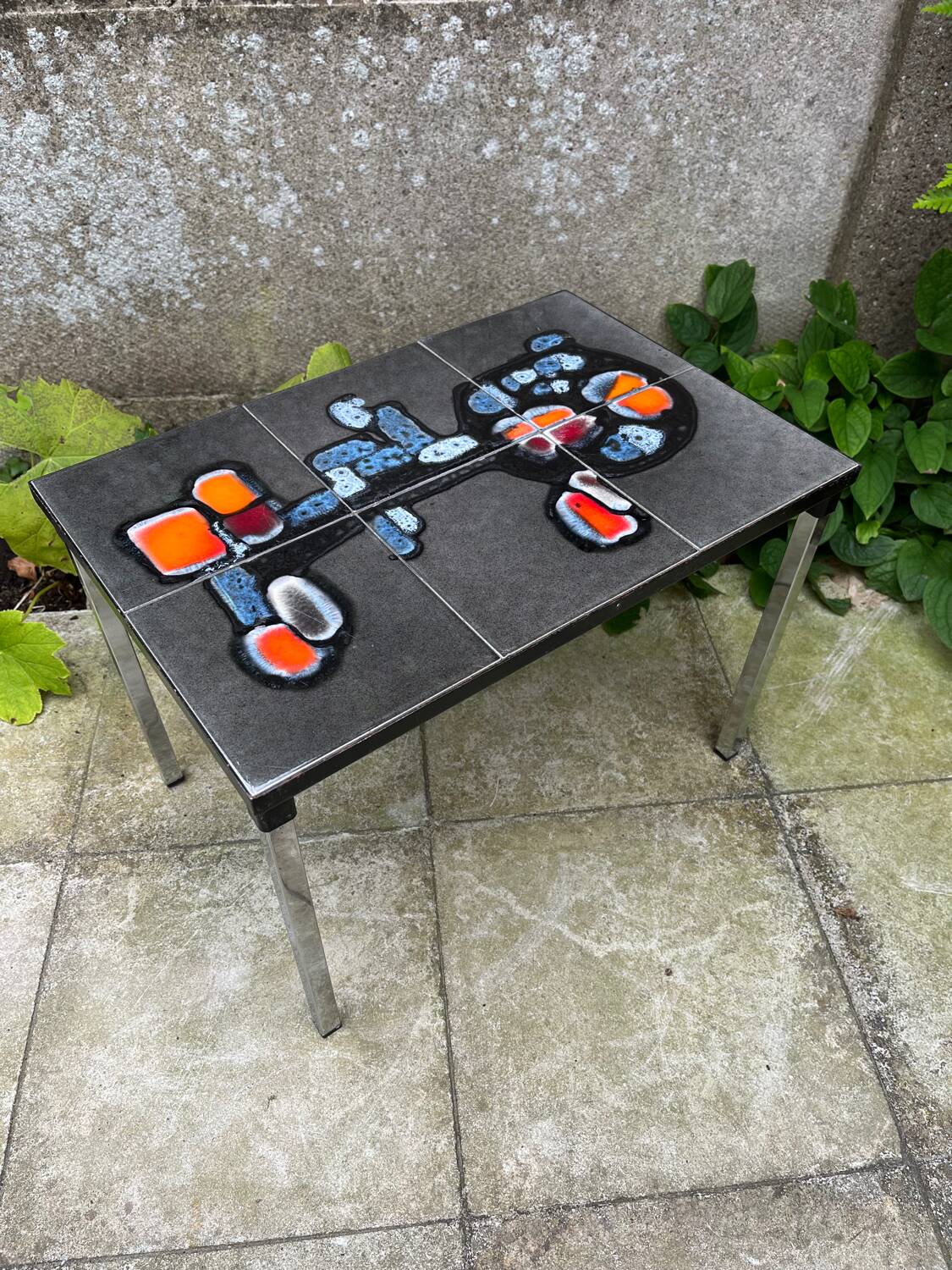 Belarti attribution side table - with tiles - 1960/70's