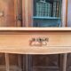 Art Nouveau desk in solid beech.