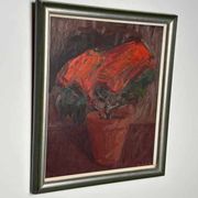 Original Mid Century Swedish Oil On Panel – “Flower Still Life” By Rune Bohl – Dated 1948 – Vintage & Framed