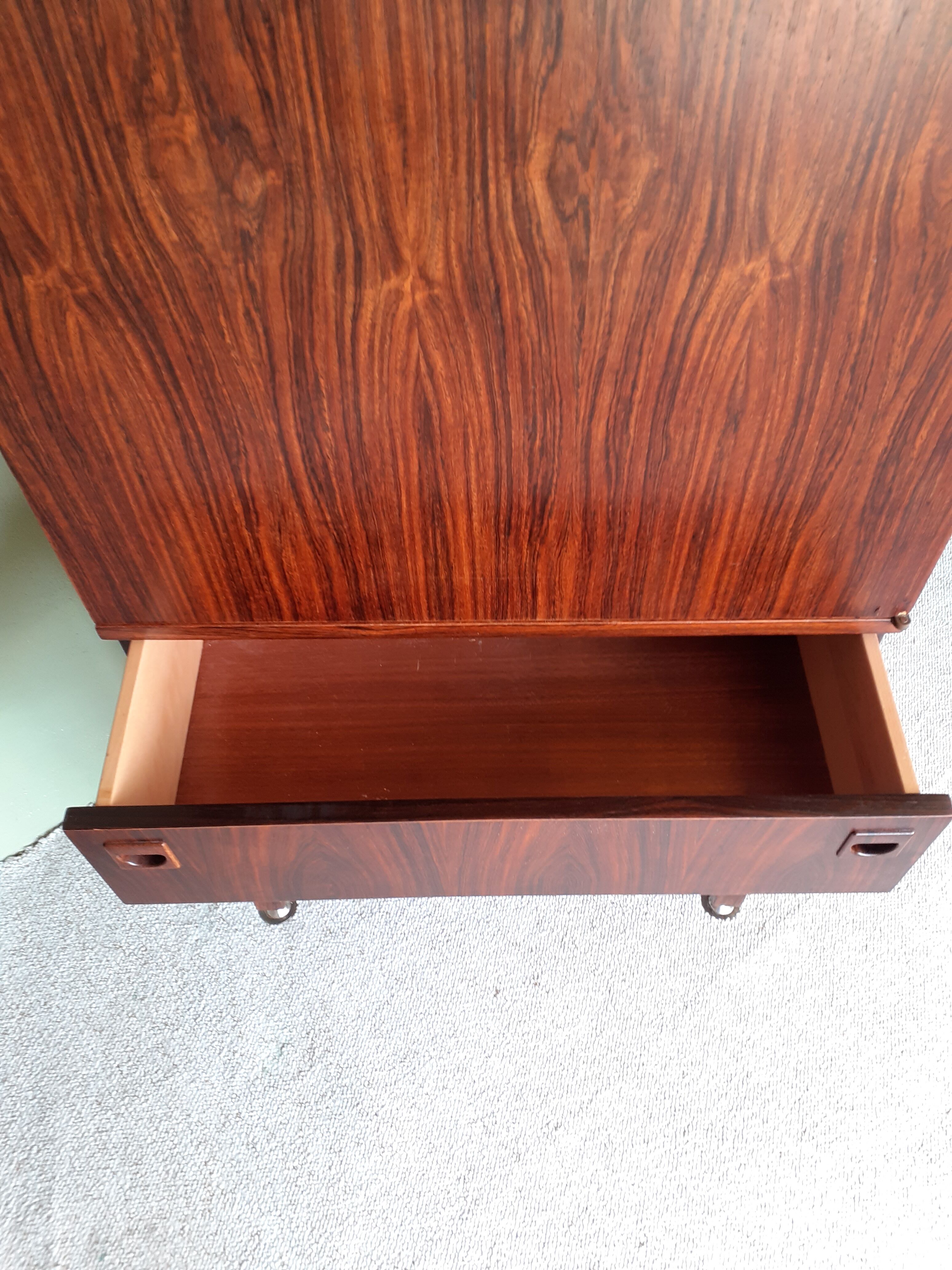 Storage cabinet in rosewood of rio by Andre Monpoix