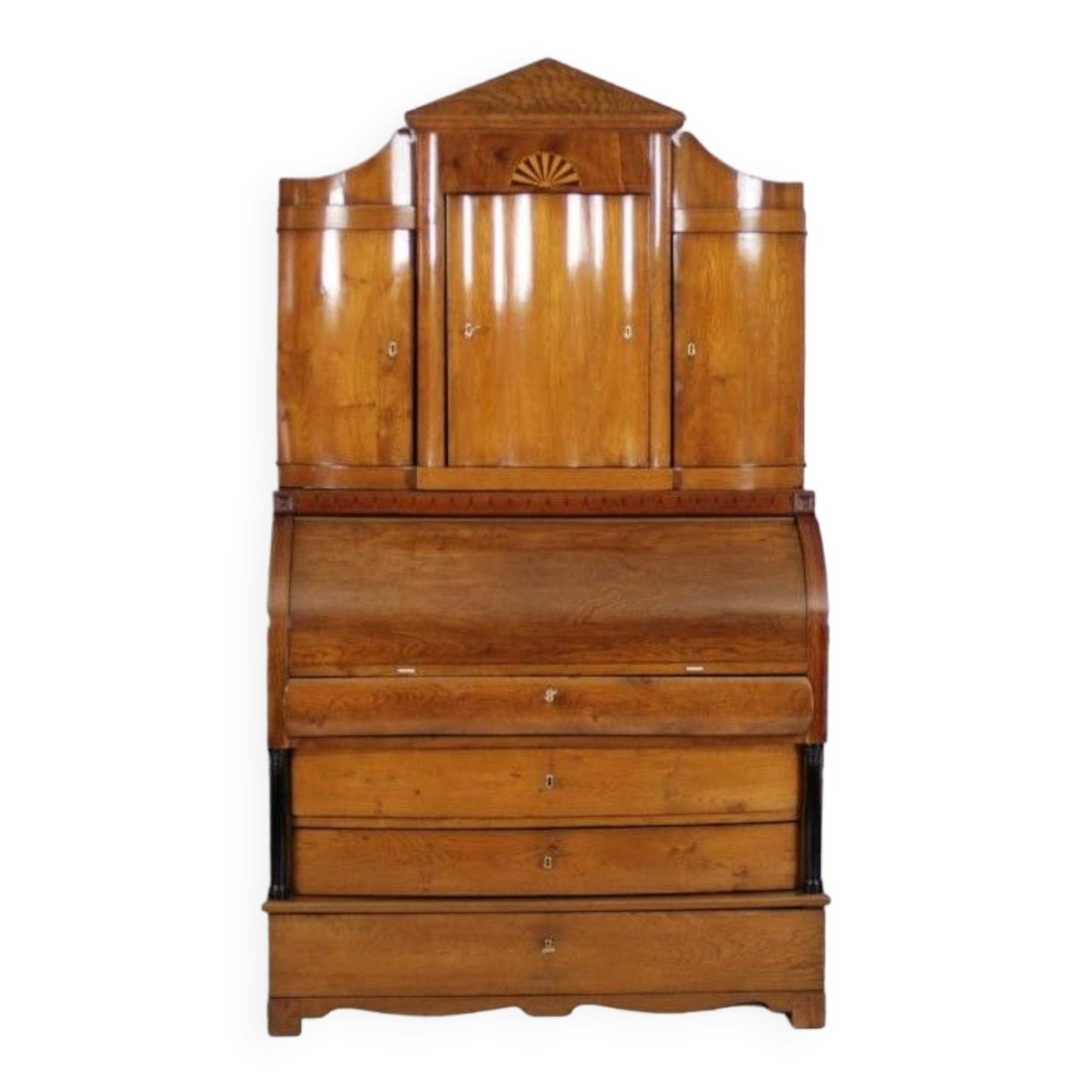 Oak secretary, Northern Europe, around 1820