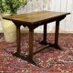 Bistro table in chestnut from the 1950s.