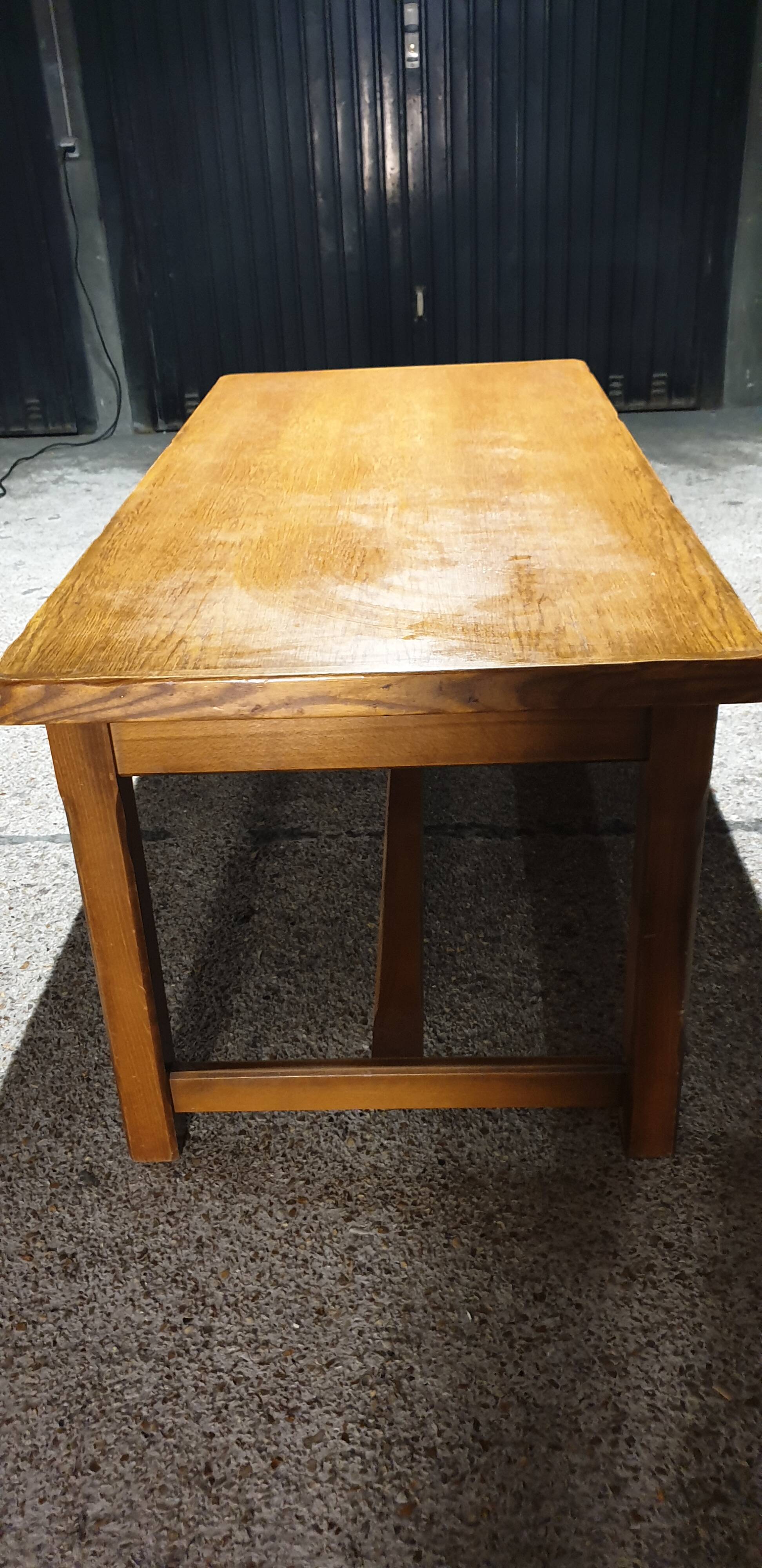 Solid oak farm table